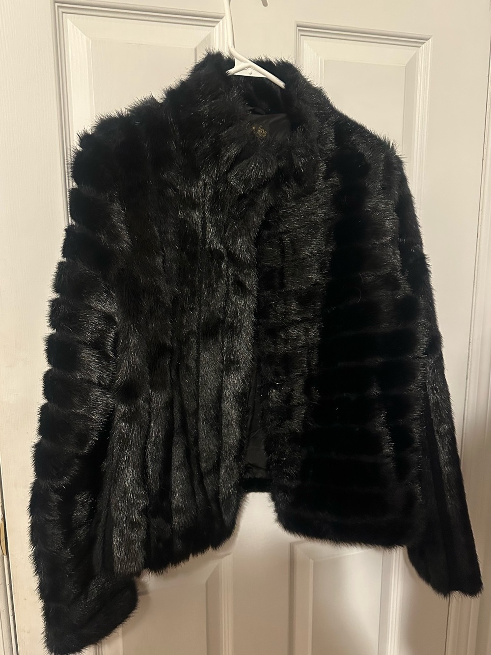 High-quality faux fur that closely resembles real fur.